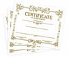 Inkdotpot Pack Of 25, Golden Certificate of Completion Award Certificate For Students- 8x10
