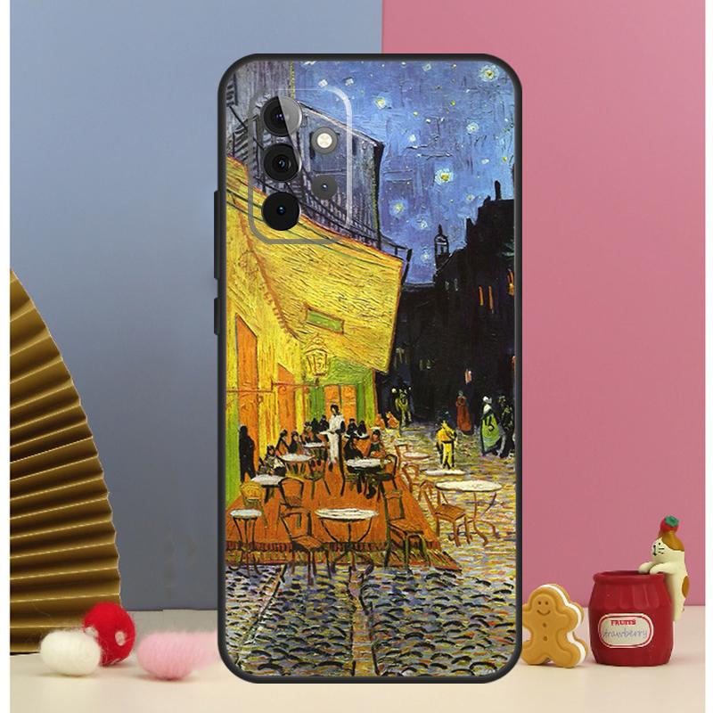 Кейс-органайзер для масляной живописи в стиле Ван Гога для Samsung Galaxy A54 A34 A24 A14 A51 A71 A12 A32 A52 A72 A13 A33 A53 A25 A15 Чехол