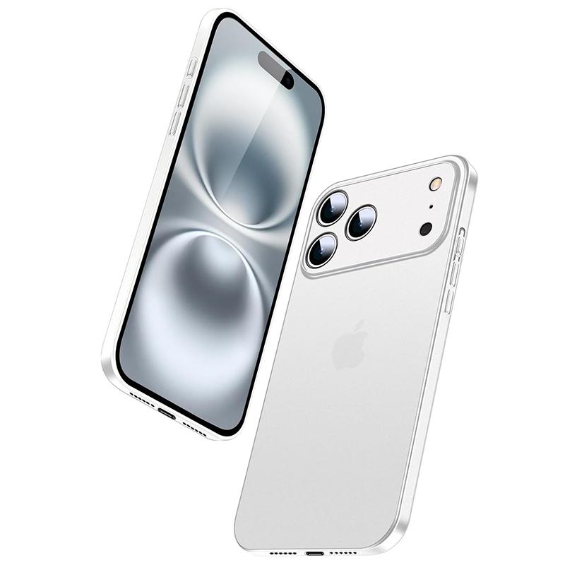 0,3 мм Ультратонкий Матовый Жесткий Чехол из ПП Для Для Iphone 17 Air 17 16 Pro Max Полупрозрачная Тонкая Мягкая Задняя Крышка Для Для Iphone 16 Plus 16E Capa