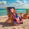 Personalized customized proof beach towel with Asuka Langley Soryu pattern - soft, absorbent, quick-drying, perfect swimming, camping&bathing