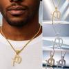 Ожерелье в стиле хип-хоп золотого цвета с ожерельем-буквой из кубического циркония Ювелирные аксессуары