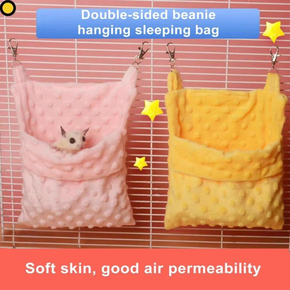 Hangable Hamster Hammock Plush Rat Sleeping Bag Soft Small Pet Hammock