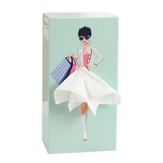 Face Towel Container Storage Box Large Capacity Dustproof Desktop/Wall-Mounted Tissue Storage Bin Paper Dispenser Decoration