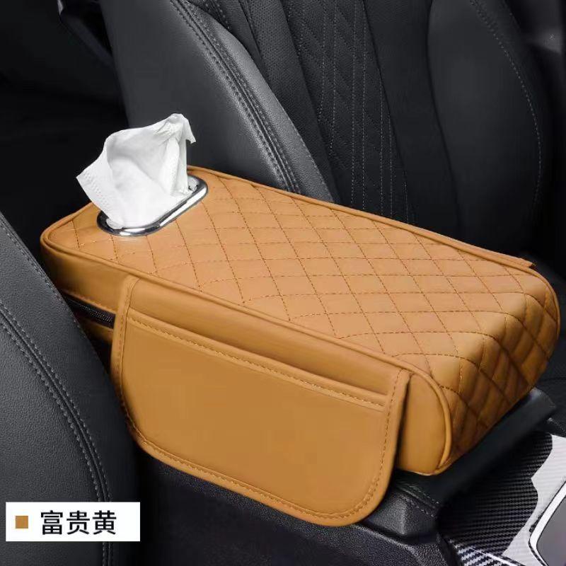 Универсальный автомобильный подлокотник кожаный чехол с тканевой подкладкой из пеноматериала с эффектом памяти, высота подлокотника, защитная накладка, увеличенная поддержка