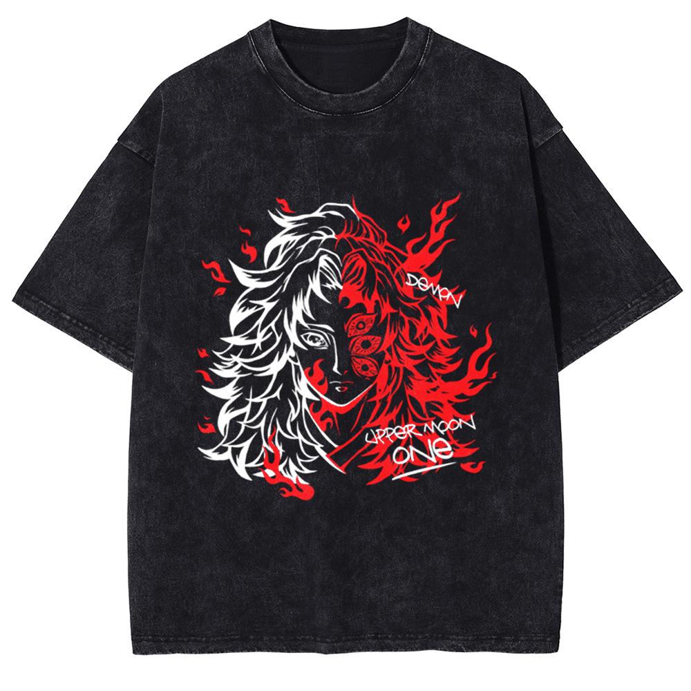 Милая графическая футболка Kanroji Mitsuri Аниме Demon Slayer Футболка Мужская Женская Выстиранные футболки Харадзюку Мужская Манга Хлопковые топы