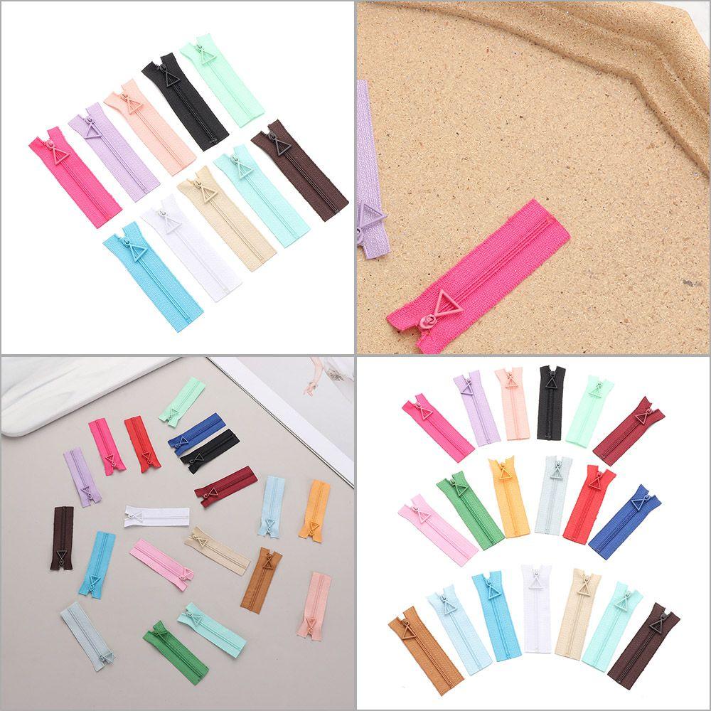 Triangle Head Mini Zipper Handmade Sewing Scrapbooking Garment Applique Doll Clothing Zippers