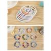 8 Pieces Wardrobe Clothes Dividers Portable Closet Hanging Size Buckles Hanger Separation Circle Bedroom Shopping Mall