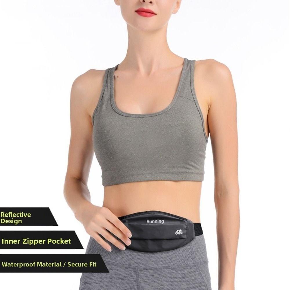 Waterproof Sports Waist Bag 7 Inch Mobile Phone Bag Fitness Bag Reflective Running Bag Hiking