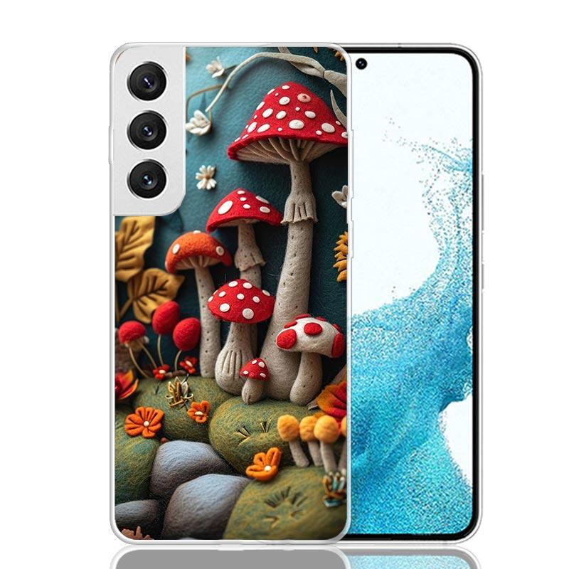 Красочный гриб для Samsung Galaxy S25 S24 S23 S22 Ultra Чехол для телефона S21 Plus S20 FE S10 + S25Edge Fundas Обложка Coque S25 S24 S
