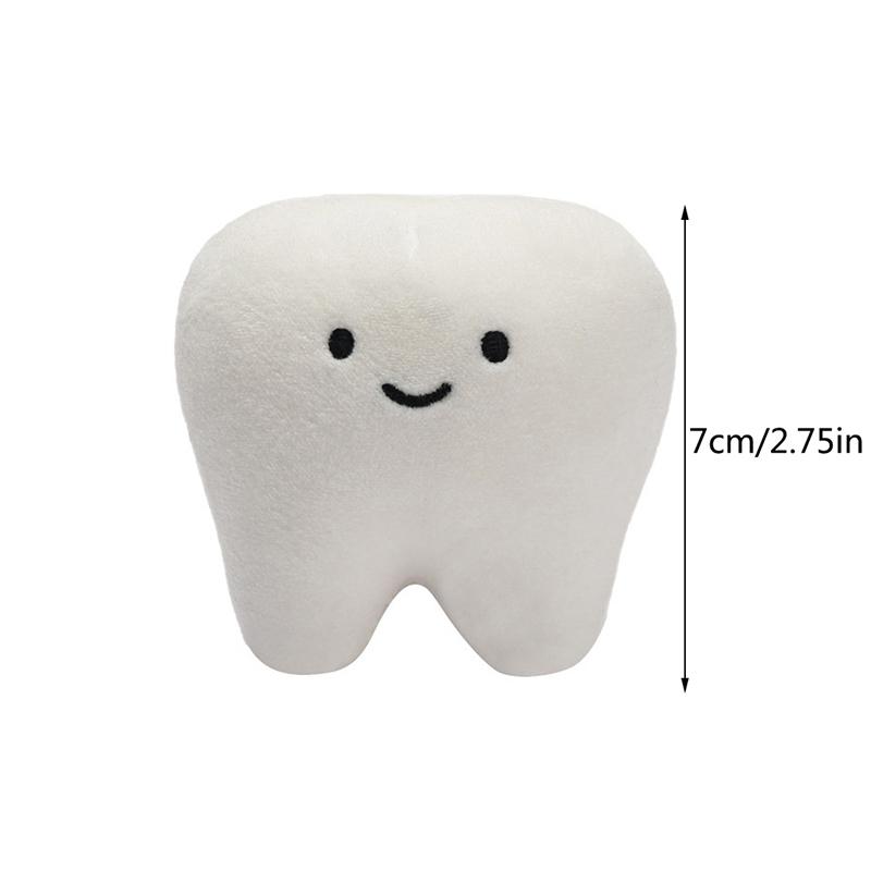Милый мультяшный кулон-зуб на брелке Женские Девичьи Аксессуары для подвешивания на сумку Подарок Детская Плюшевая игрушка Кулон
