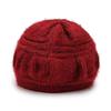 Модная шапка плюшевая вязаная ветрозащитная однотонная теплая зимняя старая осенняя шапка плюшевая и простая Q2R7