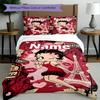 3pcs Duvet Cover Set (1*Duvet Cover + 2*Pillowcase, Without Core), Custom Name Betty Boop Pattern Bedding Set, Home Bedroom Decor Gift
