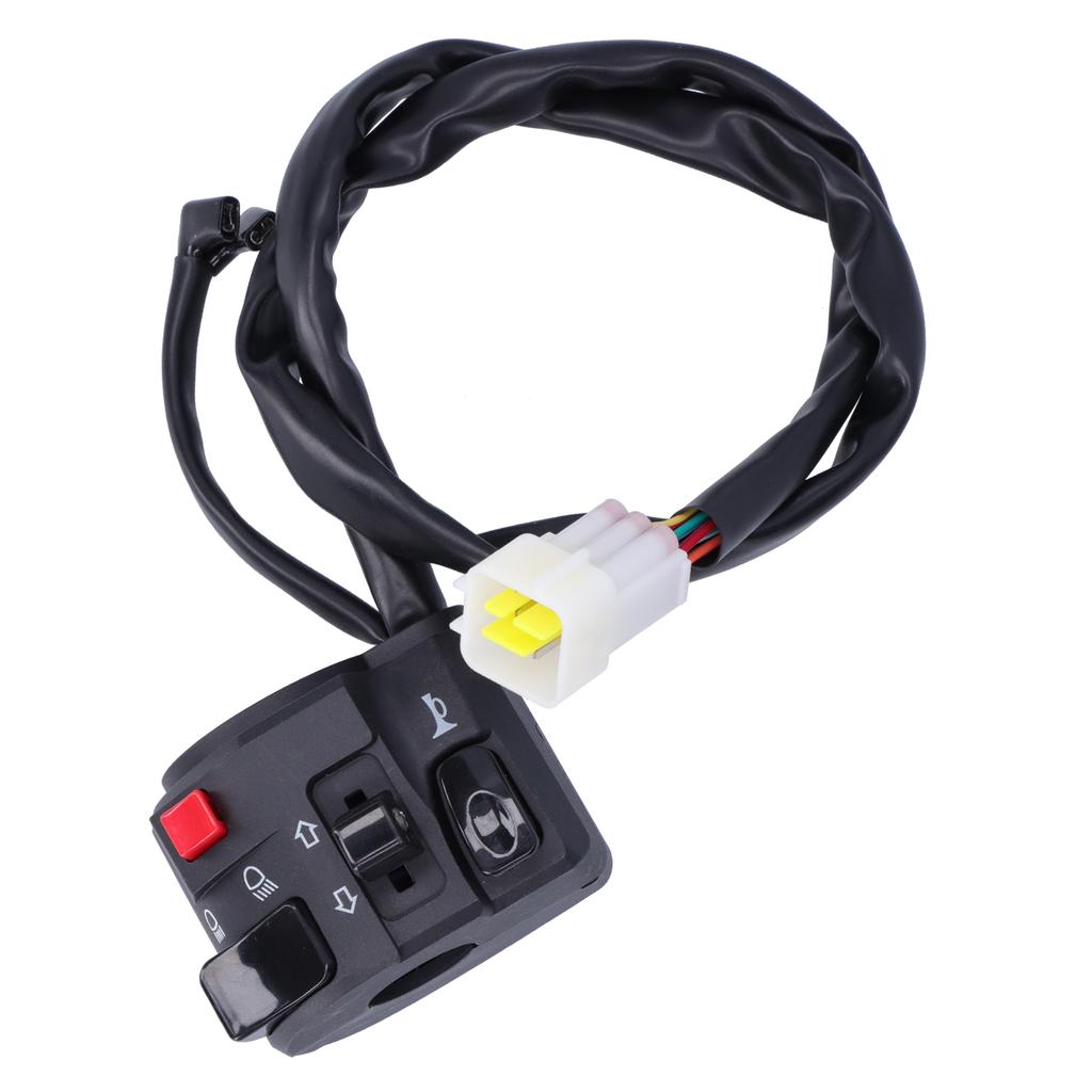 78in Motorcycle Handlebar Switch Horn Button Headlight Turn Signal Fog Lamp Controller