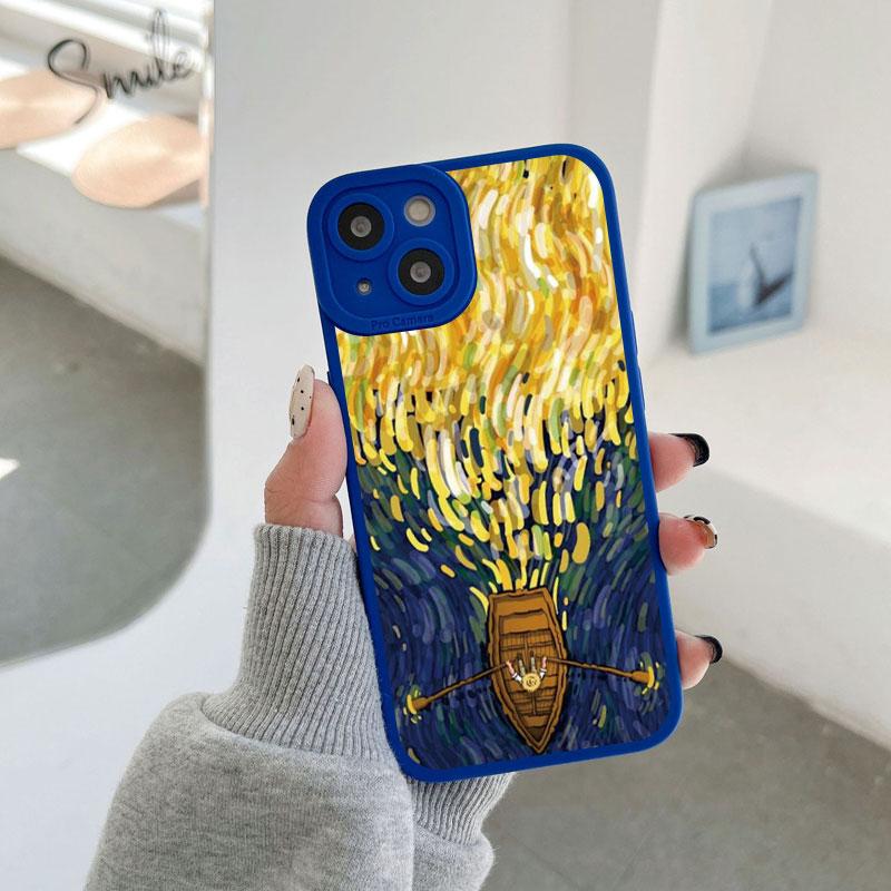 Для чехла iPhone 7 8 14 Plus SE 2020 14 11 12 13 Pro Max X XR XS Чехол для телефона Искусство Картина маслом Ван Гога Мягкий силикон Задние крышки