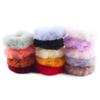 Scrunchies Fur Hair Ties Fuzzy Fur Band Rope Wristband Ring Ponytail Holder Accessories for Women Girls Multi-colored