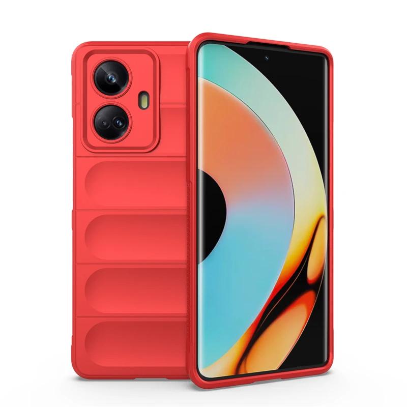 Чехол для OPPO Realme 10 Pro Plus 5G, задняя крышка, чехол для телефона, жидкий силикон, противоударные чехлы, защитный чехол Funda Coque