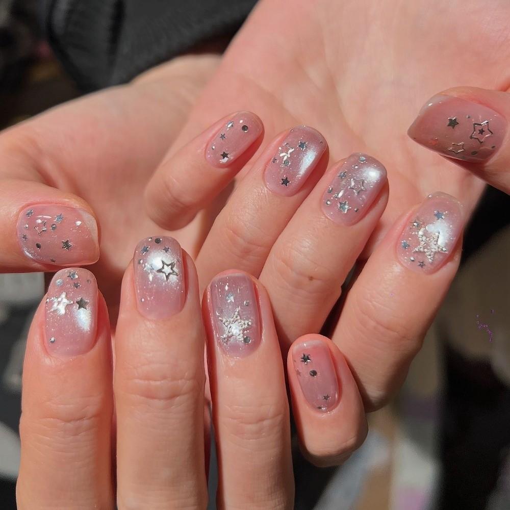 Polka Dots Nail Art Glitter Set 12 Grids Nail Charms Decorations Nail Decoration