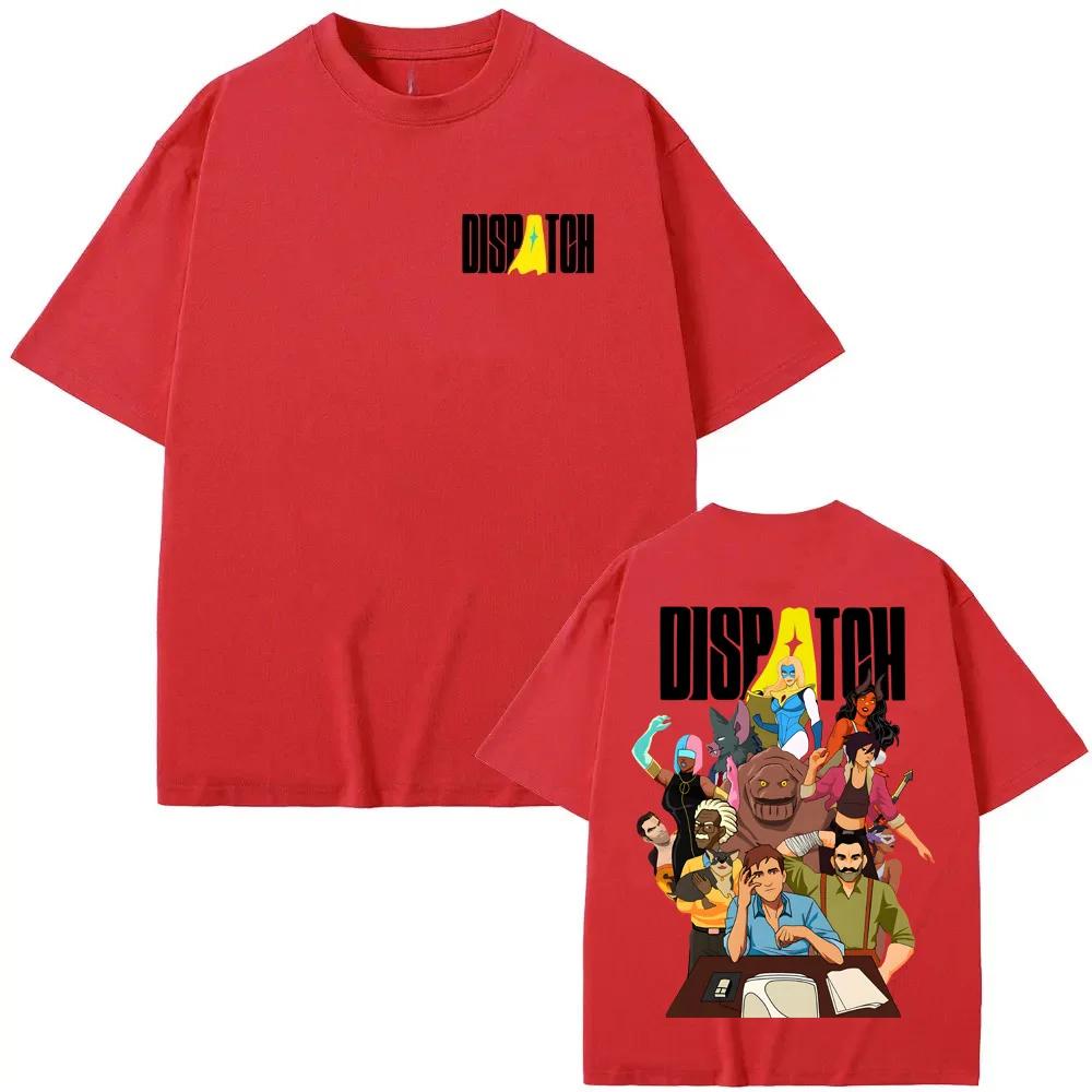 Футболка с принтом Dispatch Game 2026 Новая Высококачественная Футболка с Игровым Графическим Принтом 100% Хлопок Удобная Повседневная С круглым вырезом Мягкие Футболки