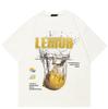 Streetwear Lemon Graphic T-Shirt Cotton Tshirt Unisex Tops Tees Summer Short Sleeves T Shirt