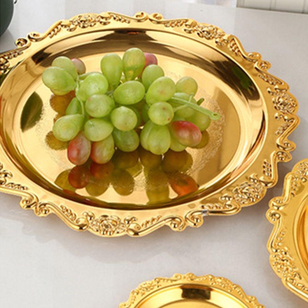 Подставка для чашки чая из железа, креативная тарелка для демонстрации, поднос для хранения косметики в европейском стиле