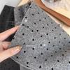 Slightly Chubby Girls' Polka Dot Woolen Half-Length Skirt - 2025 Spring/Autumn Korean Style, Elegant Fit, Retro Hip-Hugging Design