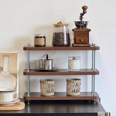 Подъемная китайская полка для хранения и журнальный столик - Многофункциональный прикроватный/придиванный столик с декором для внутреннего дворика