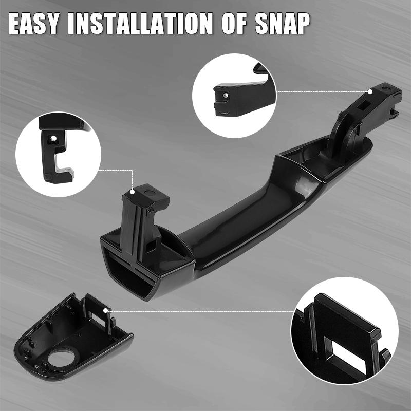 Хром / Черный Передняя Правая Наружная Дверная Ручка Для Mitsubishi Triton Ml Mn 2006 2007 2008 2009 2010 2011 2012 2013 2014 2015