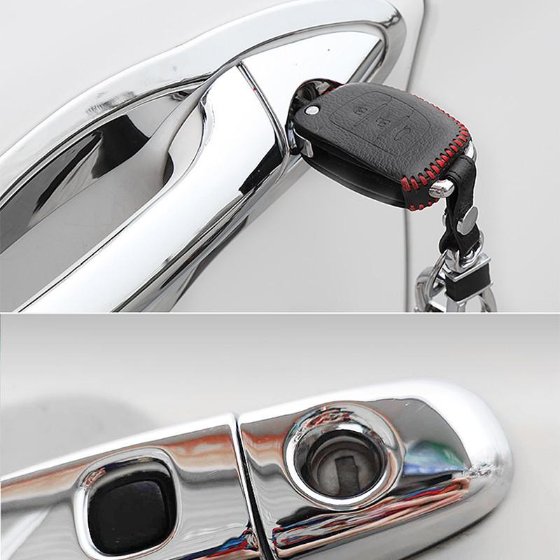 Car Chrome Door Handle Cover for Seat Alhambra MK2 7N 2010~ Accessories Protective Film Styling Stickers Trim 2011 2012 2013