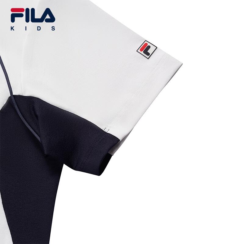 Fila Мальчишеская вязаная футболка-поло с коротким рукавом