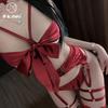Sexy underwear end of season new sexy suspender bow strap exposed chest high texture pure desire temptation one-piece strap