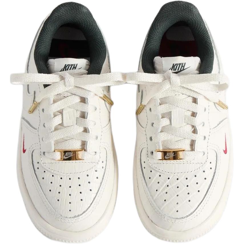 KITH x Nike Air Force 1 Низкие Детские Скейтбордические Кроссовки Phantom White Дети Возраст 3 7 Лет IM6036-001