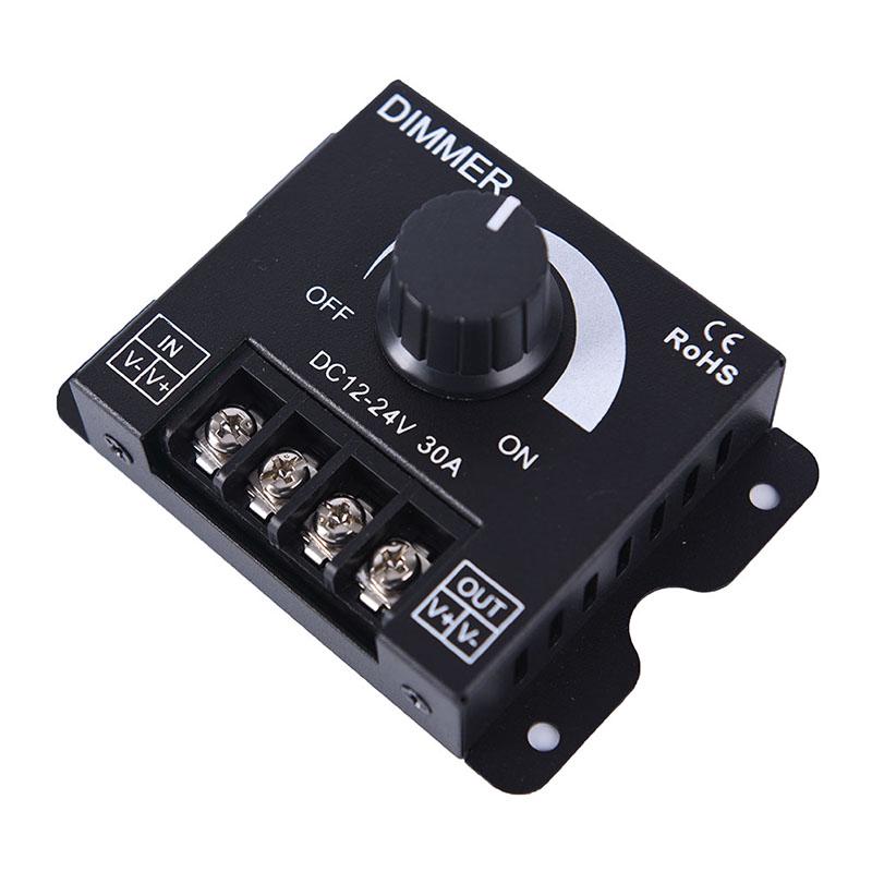 1 шт. Dc12V/24V 30A светодиодный переключатель диммер контроллер для светодиодной ленты один цвет черный