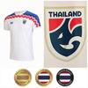 ТАИЛАНД Футбол Футбол ДЖЕРСИ National CHEER Белая быстросохнущая рубашка с круглым вырезом из полиэстера с короткими рукавами Униформа с логотипом слона Спорт на открытом воздухе
