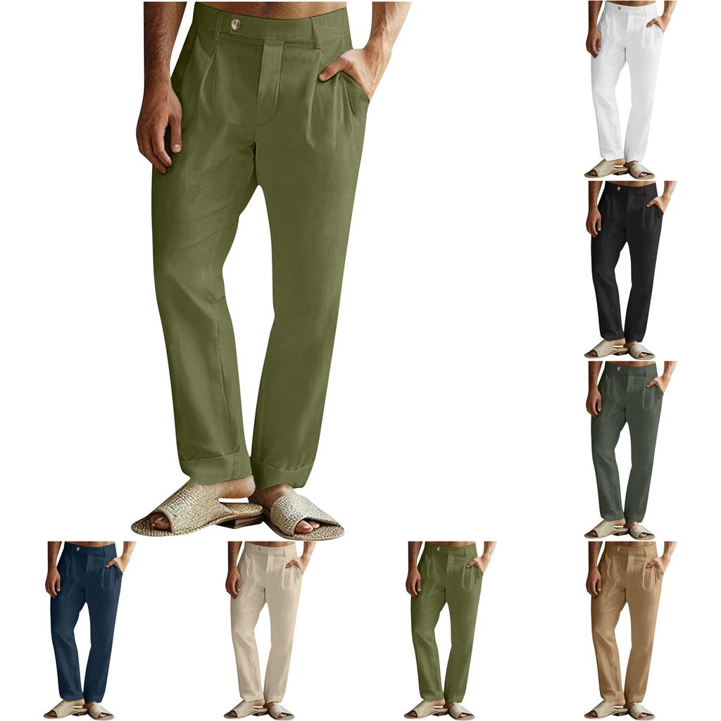Мужские комбинезоны, повседневные брюки с несколькими карманами, походные брюки, брюки из хлопкового твила