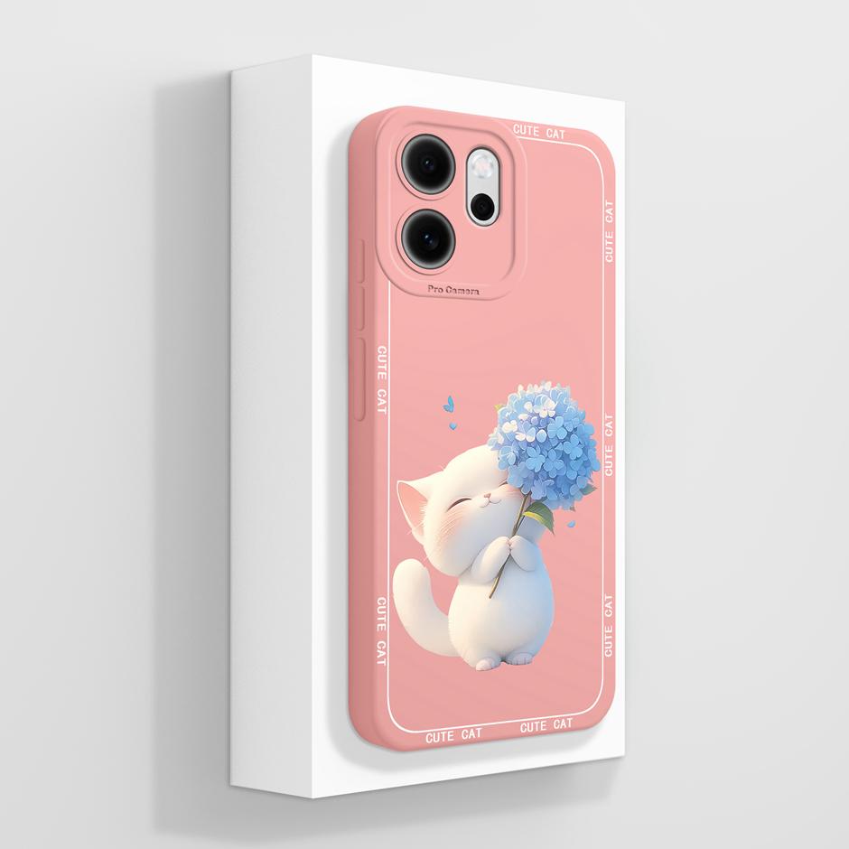 Case For OPPO Reno14 14F 14Pro Cute Panda Rabbit Fall Prevention Lightweight Simple Unique Cover For Reno14F Reno 14 Pro Capa