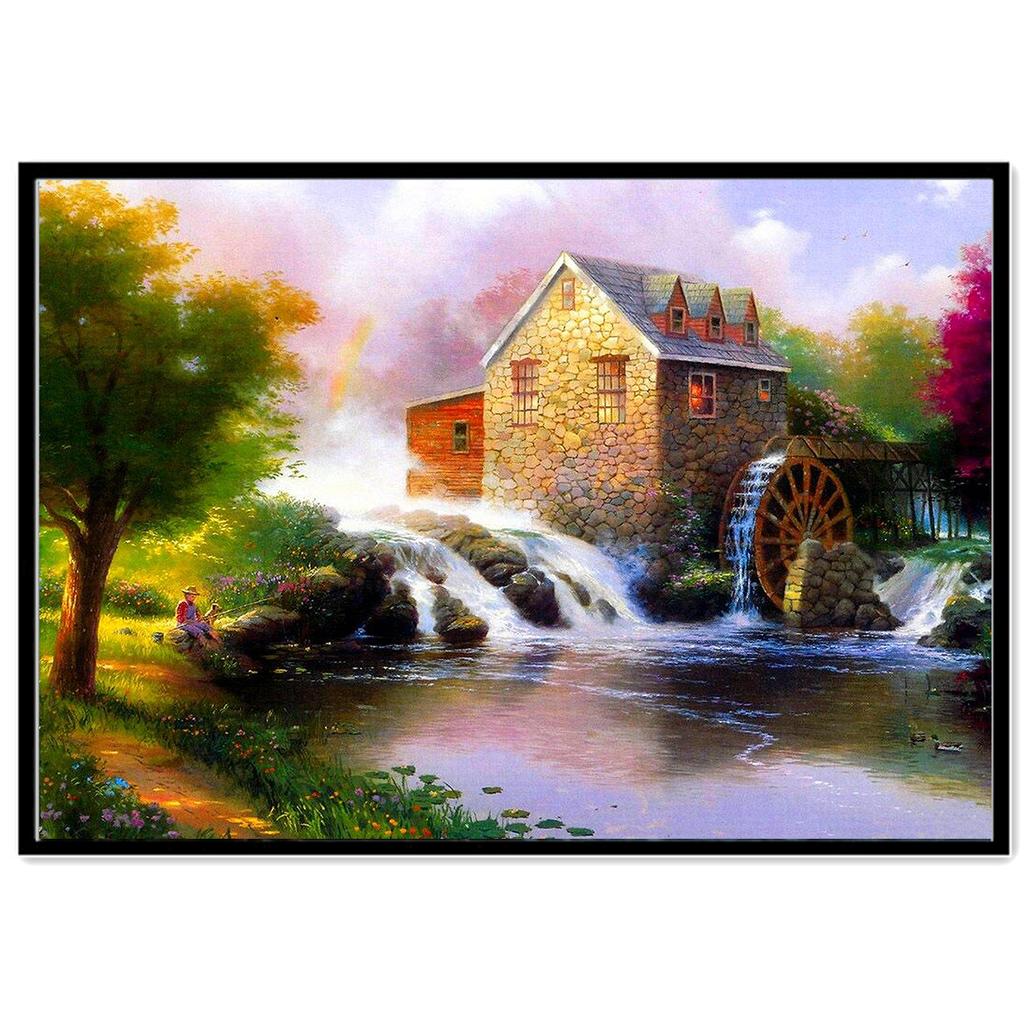 Diy Diamond Painting 5D Brand New Landscape Lighthouse Diamond Mosaic Forest House Cross Stitch Kit Home Decoration Handmade Gif