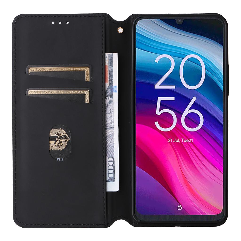 Для TCL 505 T509K/T5094 Чехол Кожаный Чехол-подставка с ромбовидным узором Книжка Флип-чехол для телефона