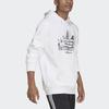 adidas Оригинальная спортивная толстовка с логотипом трилистника и длинным рукавом, мужская толстовка белого цвета HC7164