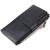 Women's Vertical Wallet Made of Genuine Leather CANPELLINI Wallet 21641 Black