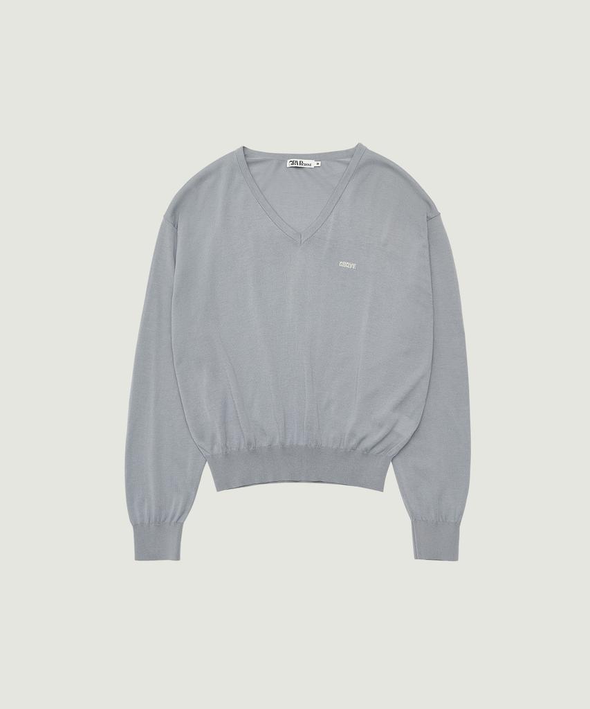 GROVE Canopy V-Neck Knit (Gray)