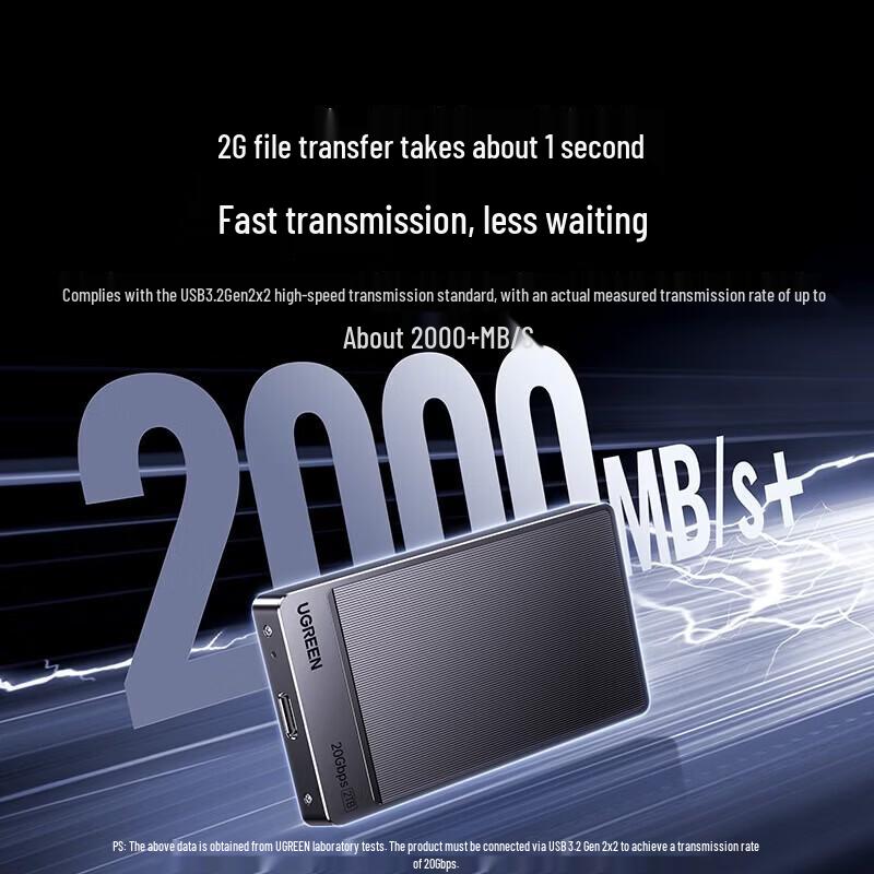 Ugreen Prime20 2 ТБ Портативный SSD