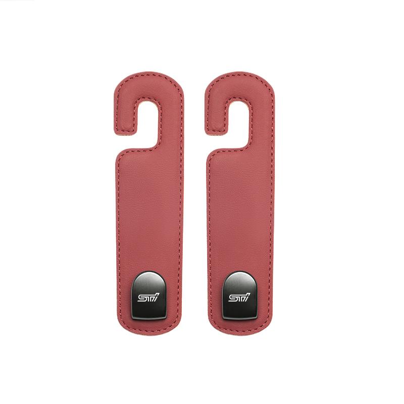 2Pcs Car Seat Back Hook Foldable Headrest Hanger Organizer For Subaru Impreza Legacy WRX STI BRZ Forester XV Outback Valve Cap WW3