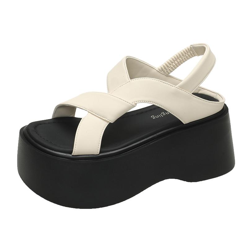 Fashion Fashion Summer Women Slippers Beach Flip-Flops Ladies Party Shoes Wedge Heels Outside Sandals Woman High Platform Slippers 8CM