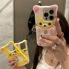 Милый мультяшный 3D чехол для телефона в виде лапы кошки и медведя из силикона для iPhone 16 15 14 13 12 11 Pro Max X XR Mini 7 8 Смешной подарок Животное Мягкая обложка