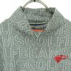 Beauty products BEAMS GOLF made in Japan Border Pattern Logo All-over Print Long sleeve High neck Cut Women Used