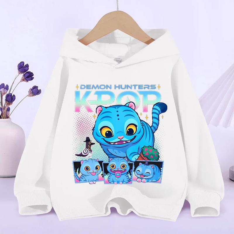 Kpop Demon Hunter Best-selling Children Kawaii Irumi Mira Zoe Hoodie 2025 Autumn Winter Fashion Casual Girls Sports Hoodie