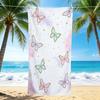 1Pc Butterfly Watercolor Background Beach Towel, Quick Dry, Multi-Use for Beach Pool Gym Yoga Home Travel, Christmas, Halloween, Xmas Gift Em92856