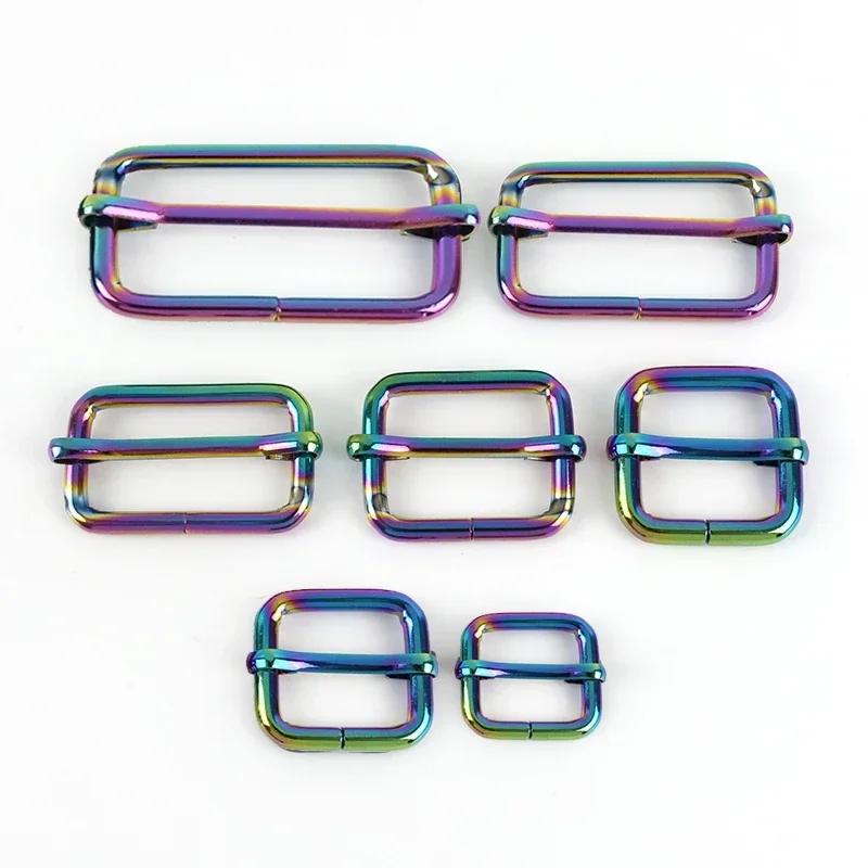 5/10 шт. 13-50 мм Пряжки для ремня Роликовая Металлическая Пряжка со штифтом Трехщелевая Пряжка Регулятор Застежка Ремешок для сумки DIY Аксессуары для одежды