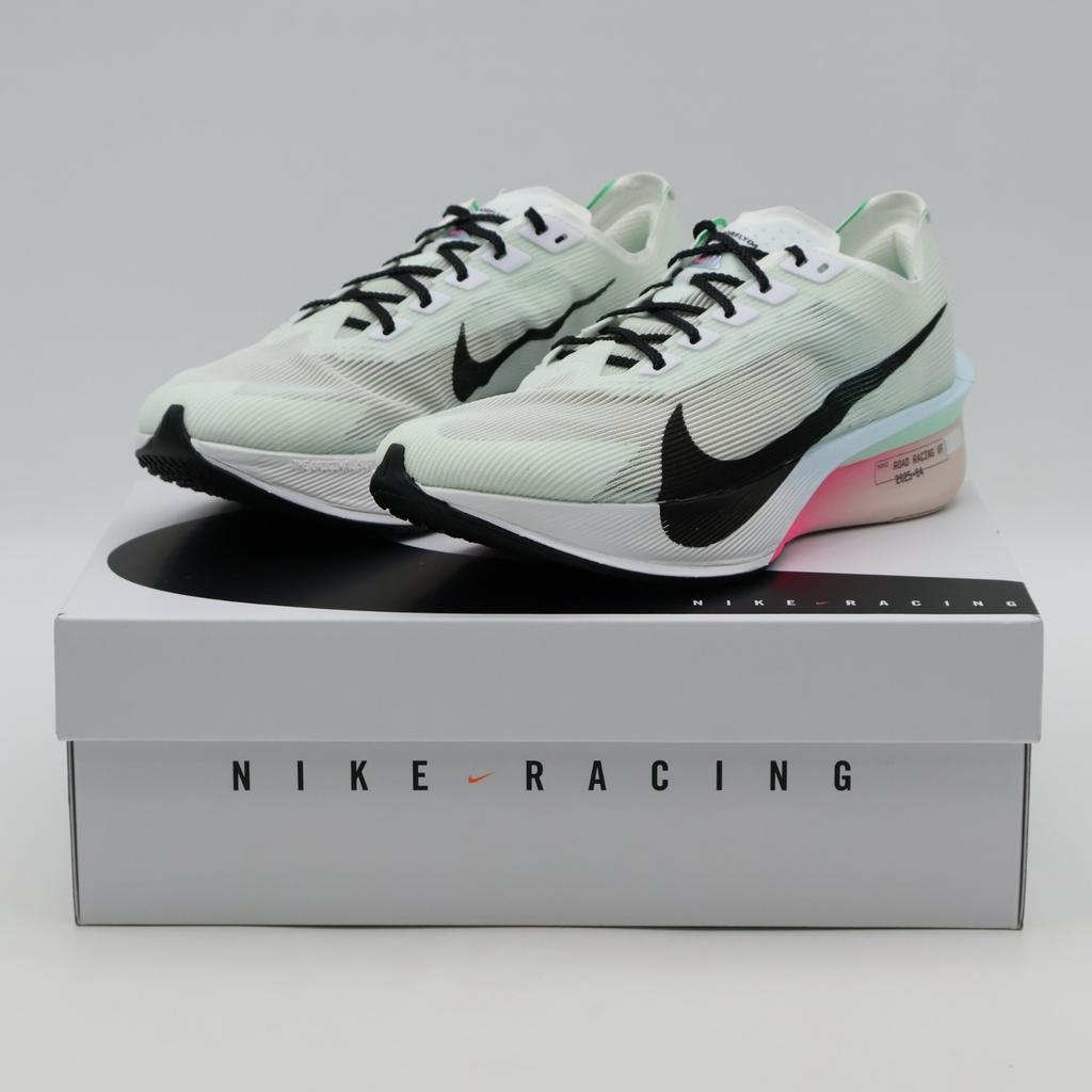 HF6412-101 Nike Vaporfly 4 Белый Гипер Розовый Мятная Пена Черный (Женский)