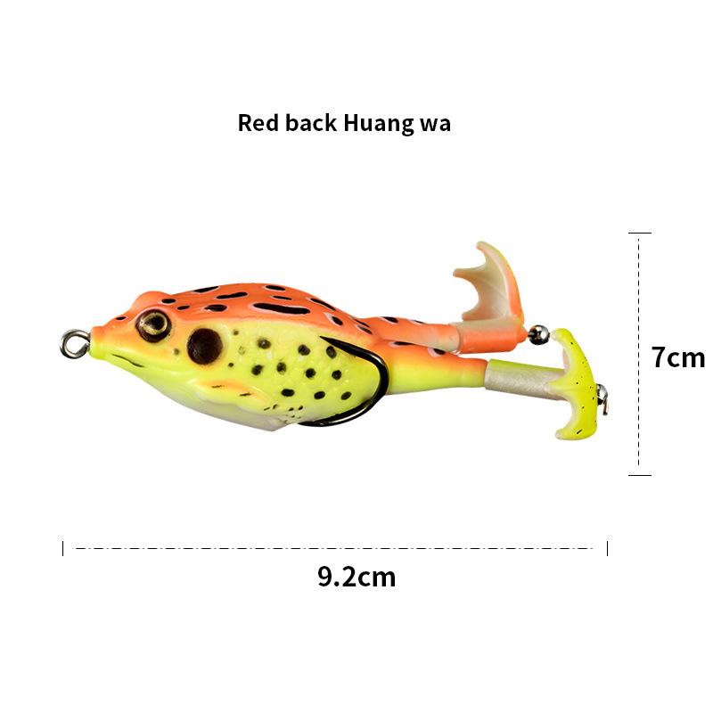 Мягкая приманка-плавунья Propeller Frog Swimbait Lures - реалистичное плавание, прочная конструкция